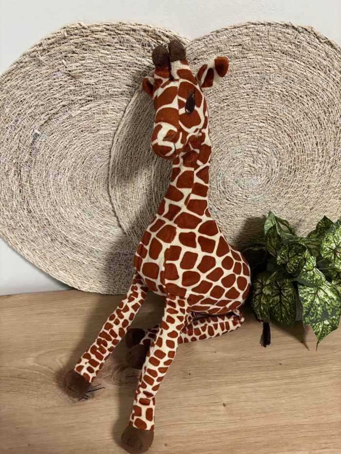 Doudou girafe marron beige IKEA - photo numéro 2