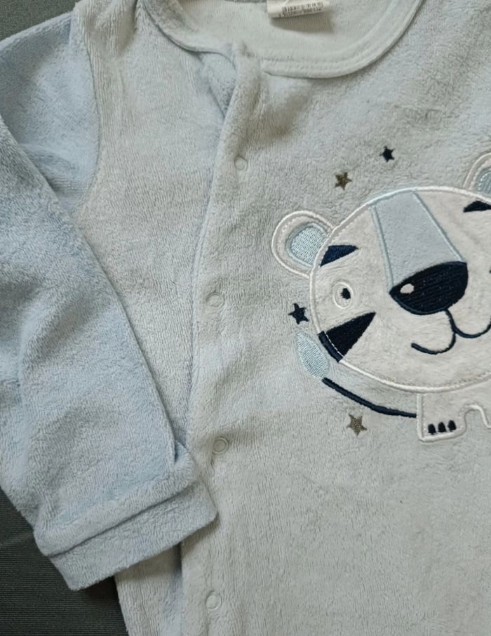 Dors bien bleu clair en velours - photo numéro 4