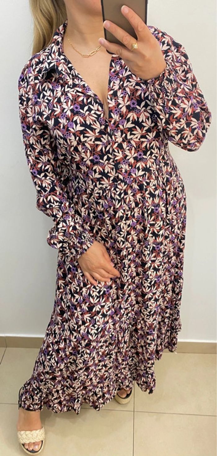 Robe chemise longue imprimée Taille 36-38 - photo numéro 3