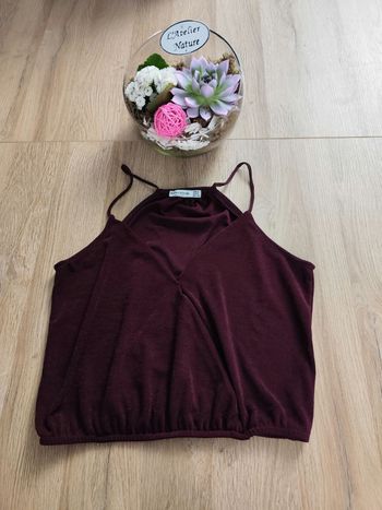 Crop top bordeaux