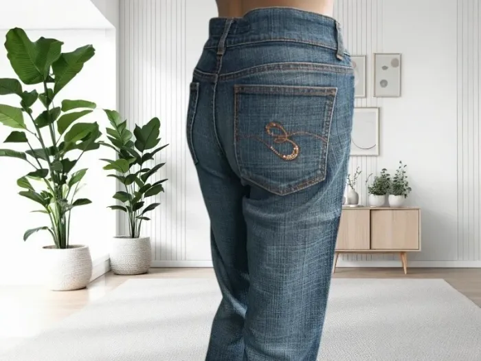 Jean vintage y2 Escada Sport ,coupe droite ,taille mi-haute ,extensible - photo numéro 8