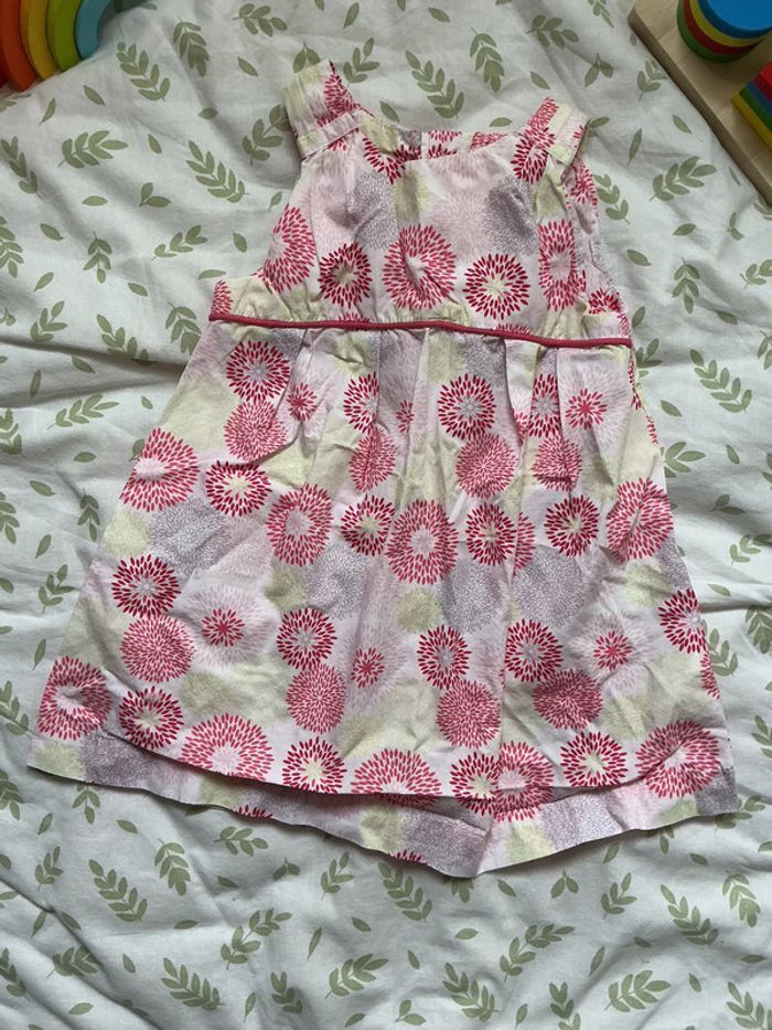 robe sans manches motifs rose 6 mois obaibi - photo numéro 3