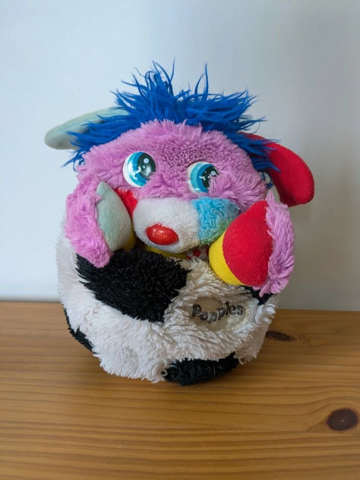 Peluche Popples football vintage - photo numéro 2