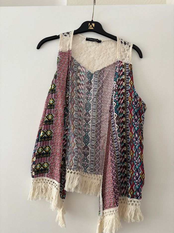 Veste brodé à motifs