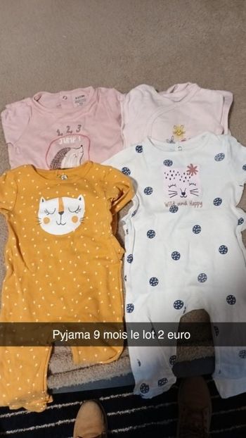 Pyjama fille 9 mois