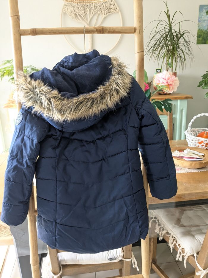 Doudoune fille bleu marine à capuche  9-10ans - photo numéro 2