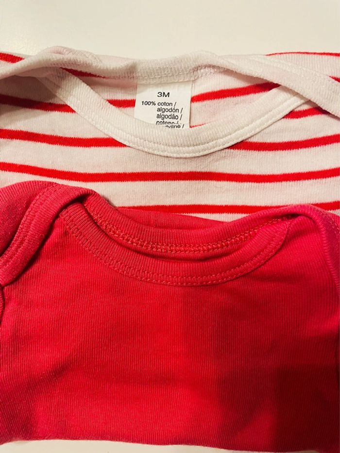 Lot bodies manches longues - 3 mois - photo numéro 6