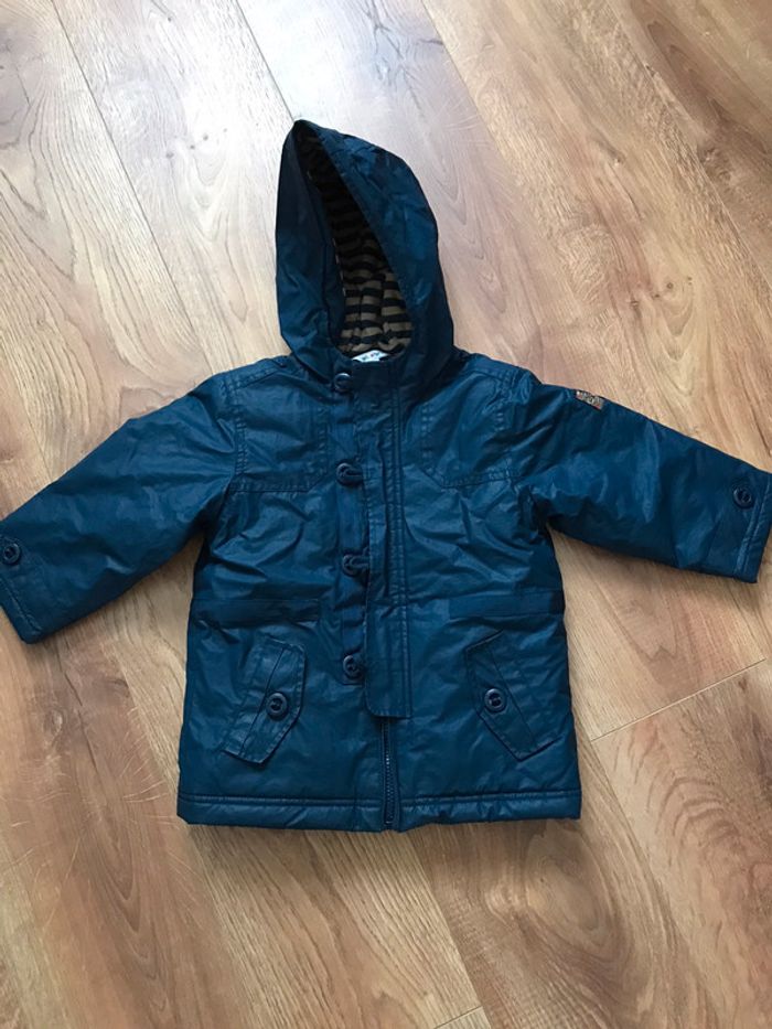 Manteau bleu 3 ans comme neuf - photo numéro 3