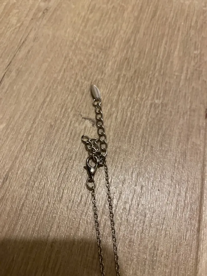 Collier trèfle argenté - photo numéro 3