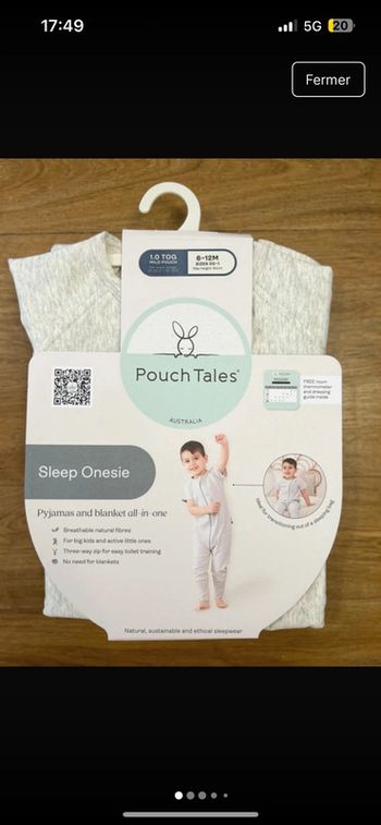 (New) sleep onesie 6-12m 1.0 tog