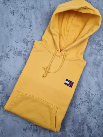 Sweat à Capuche Tommy Jeans Jaune – Taille S Femme
