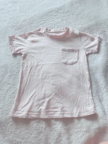 T-shirt rose pâle 8 ans