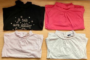 18 mois - lot 4 hauts manches longues à col roulé