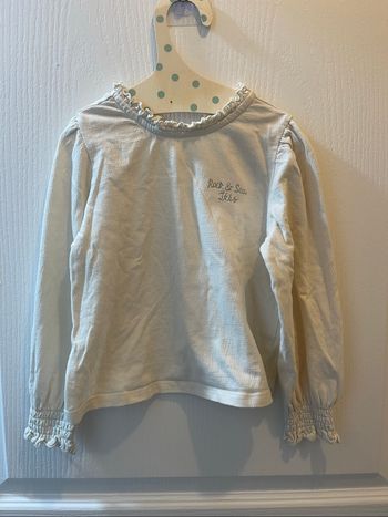 T-shirt manches longues IKKS 5 ans crème