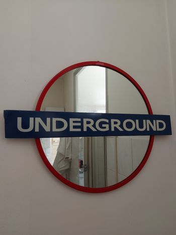 Panneau métallique miroir underground