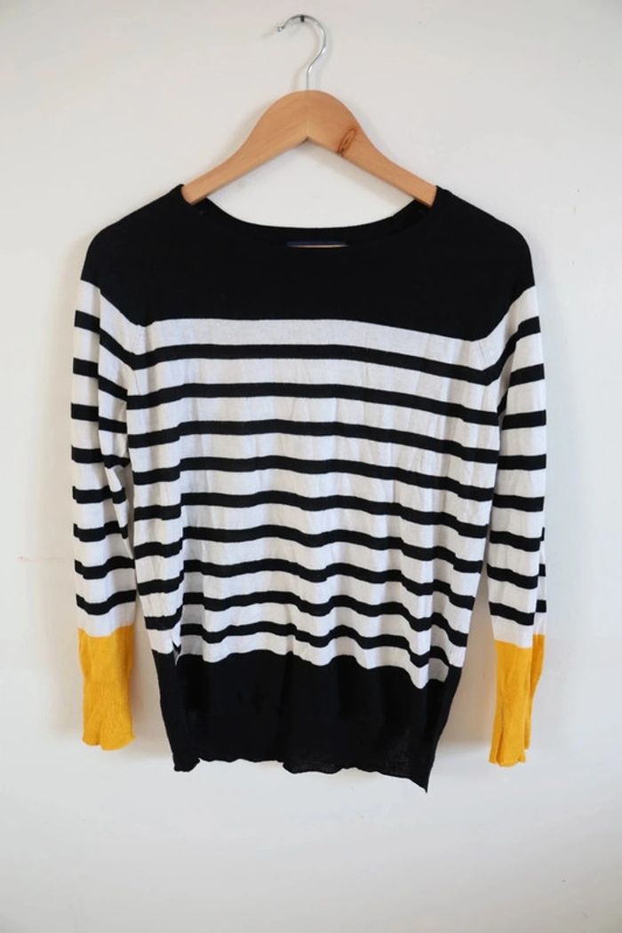 C40 pull noir/blanc Zara M
