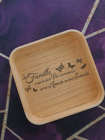 Plateau personnalisé