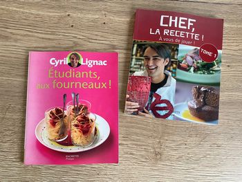 Lot 2 livres cuisine Cyril lignac