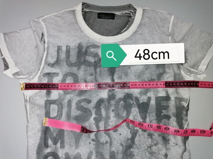 Tee-shirt gris Zara Eur S ou 16ans - photo numéro 6