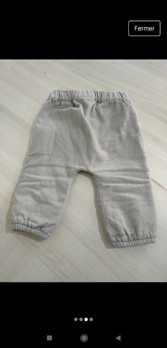 Lot 2 pantalons fille 6 mois - photo numéro 3