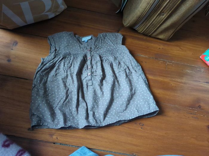 Tunique large marron pois Mila blue 24 mois 2 ans
