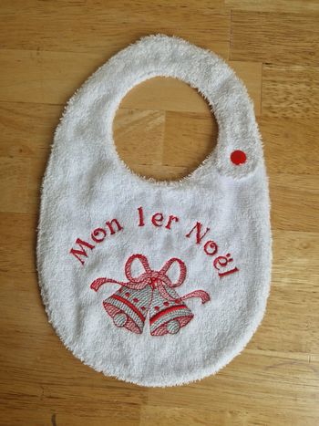 Joli bavoir mon 1er Noël