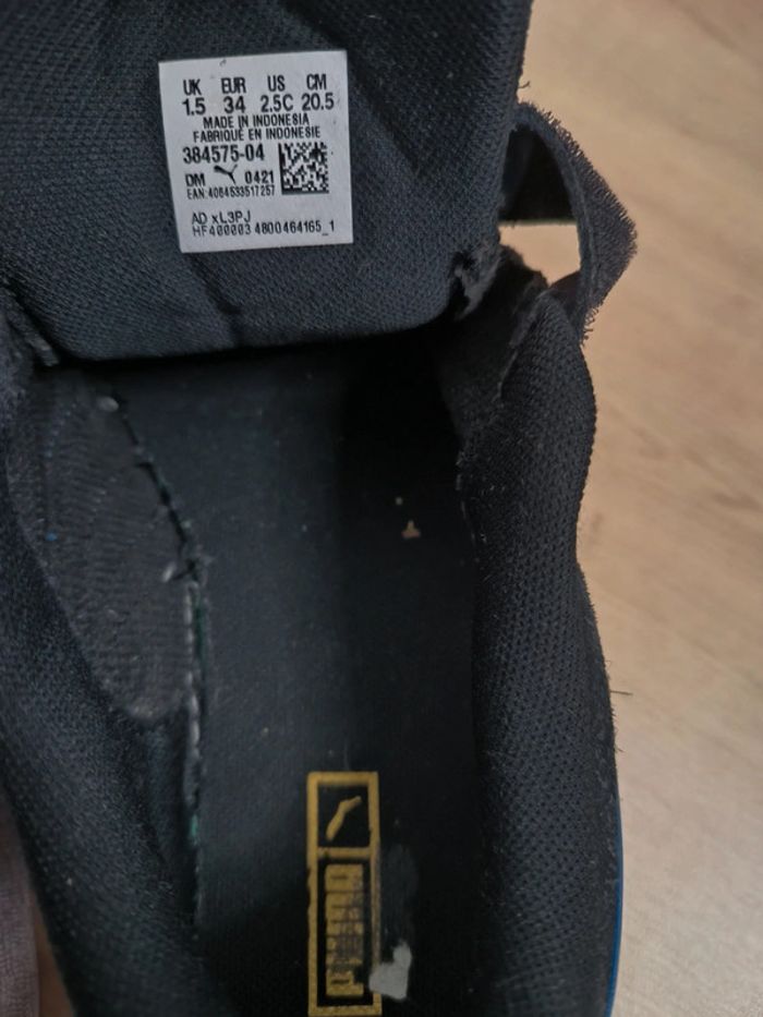 Basket Puma Suède T34 noir - photo numéro 7
