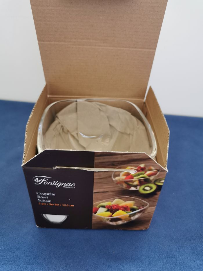 6 coupelles en verre - neuves - Fontignac - photo numéro 9