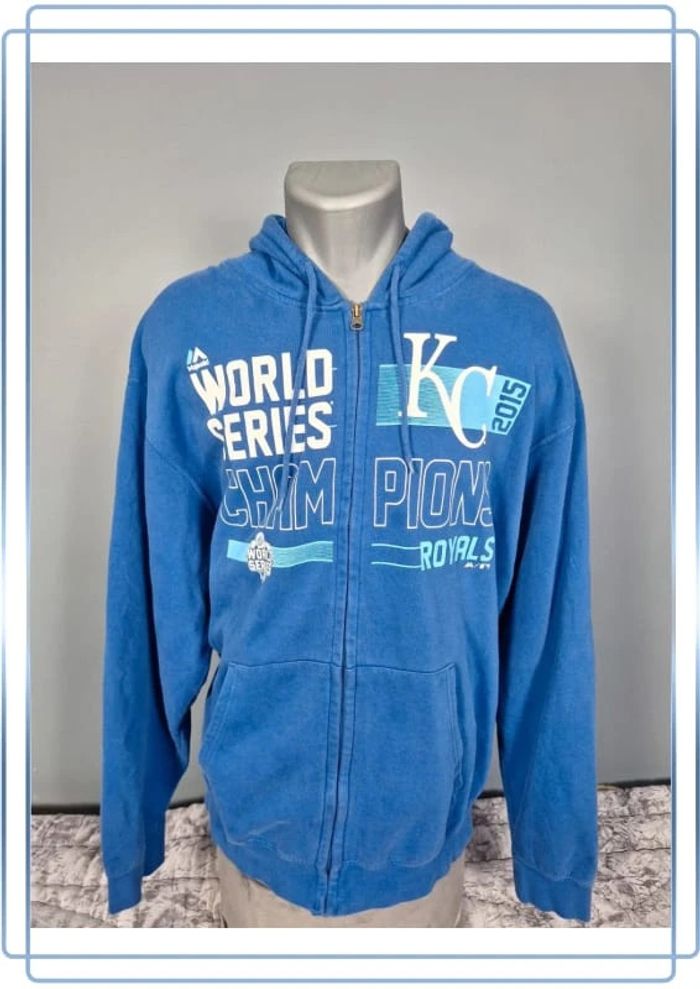 sweat a capuche full zip majestic   / Hoodie / homme bleu