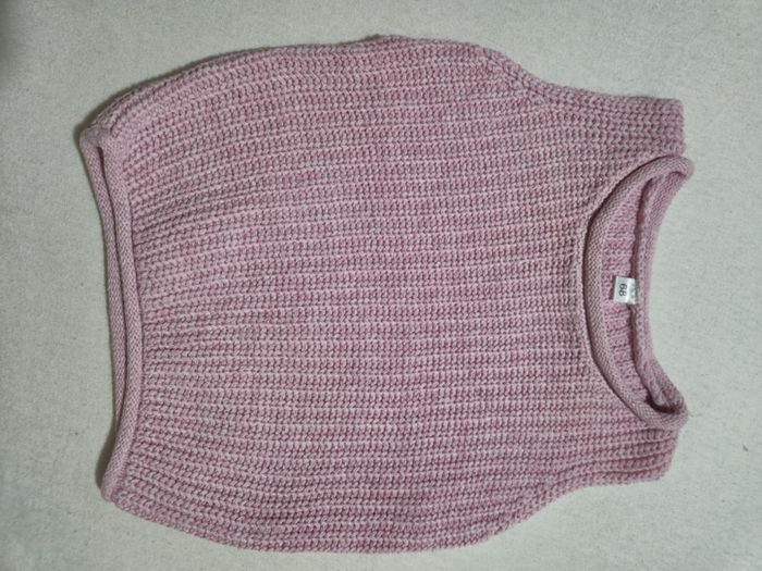 Pull sans manches rose bébé 6-9 mois / 68 🌸