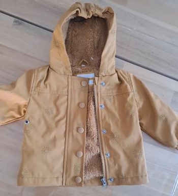 Veste coupe vent zeeman moutarde 74cm