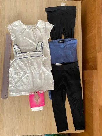 Bébé fille 2 ans jacadi Paris dessus t-shirt pantalon legging collants
