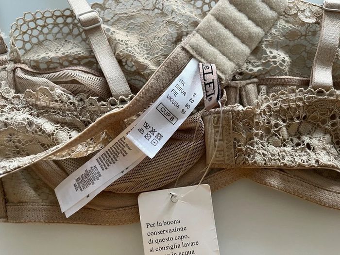 Soutien-gorge beige dentelle Si é lei Taille 80B Neuf avec étiquette - photo numéro 2