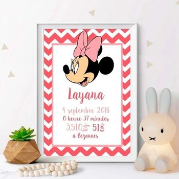 Cadre naissance personnalisée