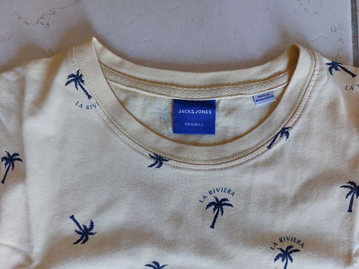 T shirt imprimé palmiers la riviera - Jack & Jones - photo numéro 2