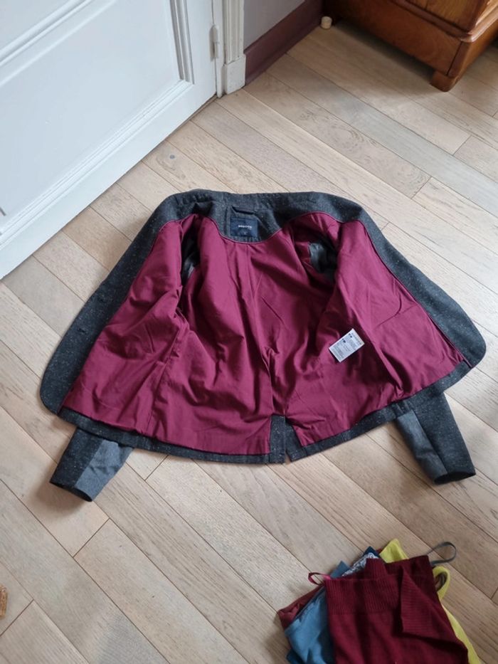 Veste blazer gris bonobo taille M - photo numéro 11
