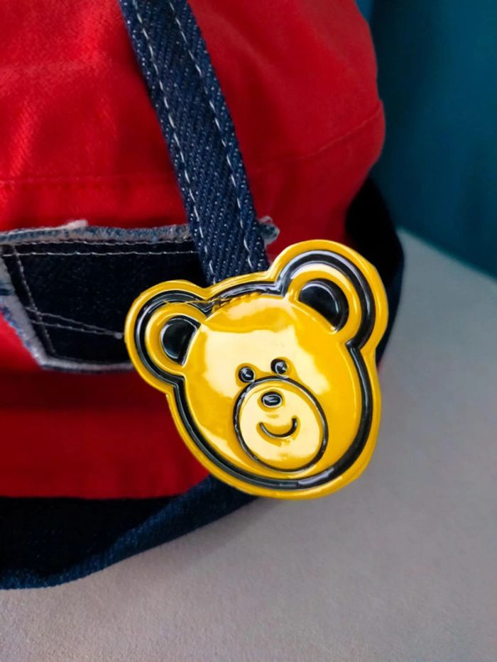 Bob enfant rouge & denim – Tailles 53 cm - photo numéro 4