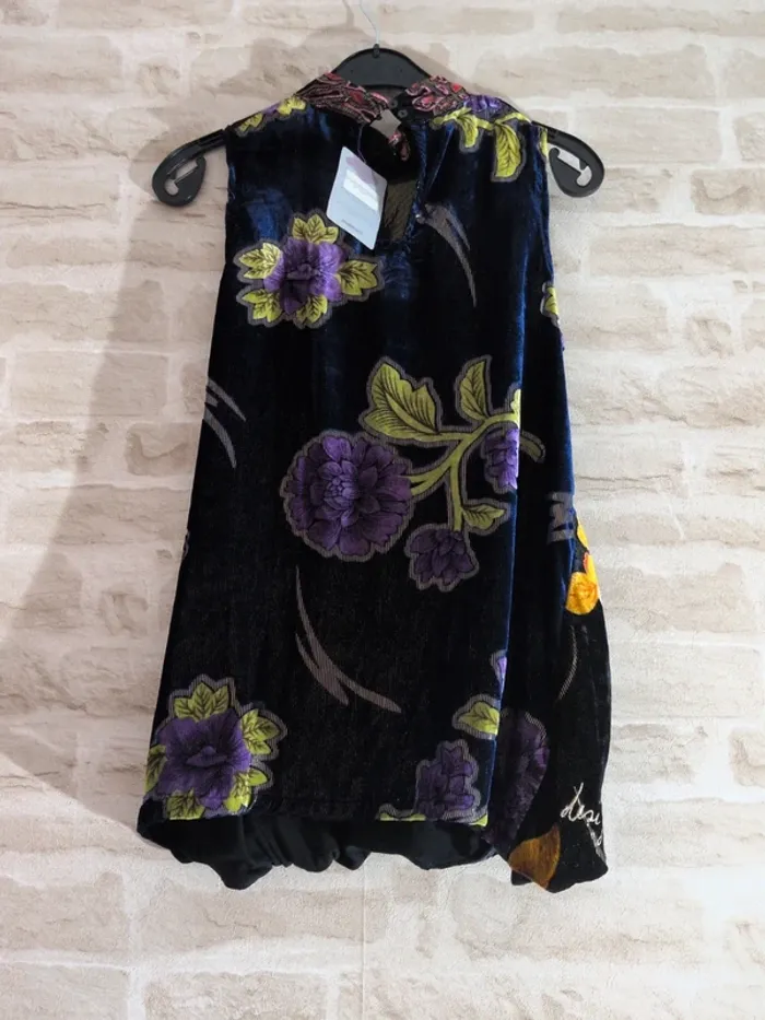 Tunique Desigual style velours - Taille L - Neuf avec étiquette - photo numéro 4