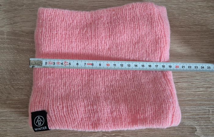 Tour de cou/ cache cou chaud rose. - photo numéro 4