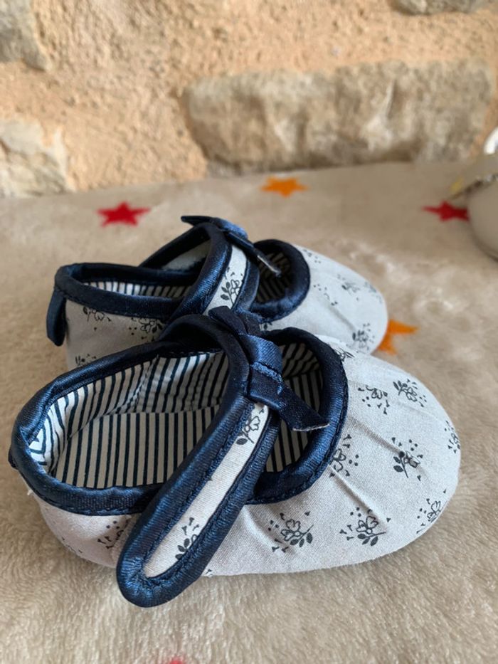 Lot 2 paires de ballerines Obaïbi beige & grises bébé T16 - photo numéro 12