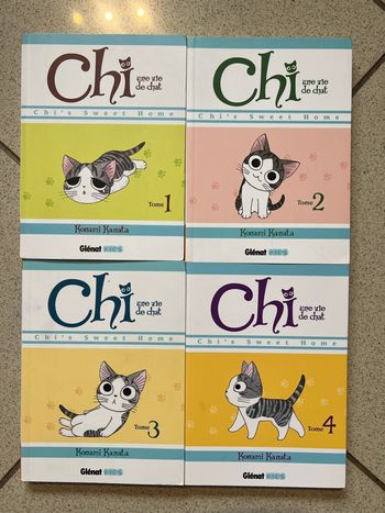 Lot 4 livres enfants Chi une vie de chat 