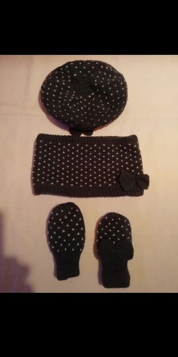 Bonnet + tour de cour + gants
