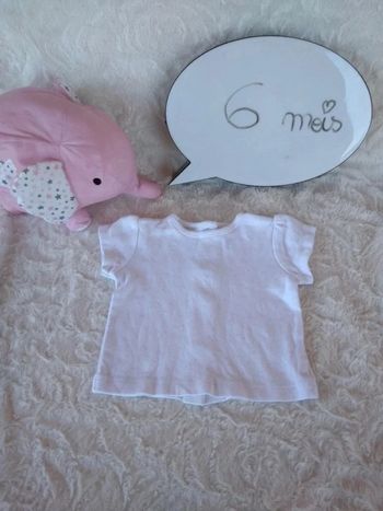 Tee shirt manches courtes Fille 6 mois Les bébés sont comme ça 100% coton