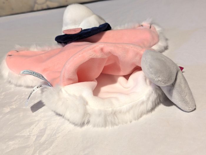 Licorne Corne Argentée Pailletée Robe Rose Devant Fourrure Arrière Peluche Petits Enfants Bébés - photo numéro 6