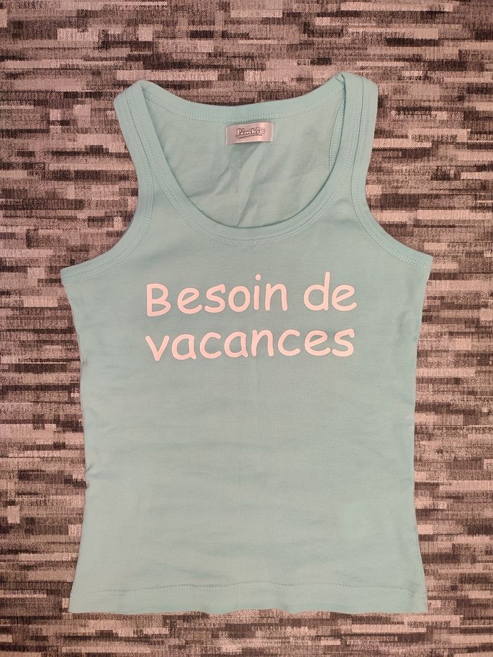Débardeur Besoin de vacances - photo numéro 2