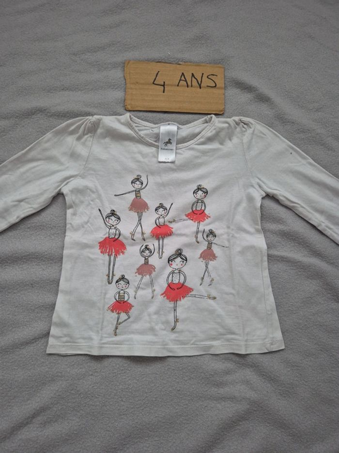 T-shirt fille 4 ans palomino