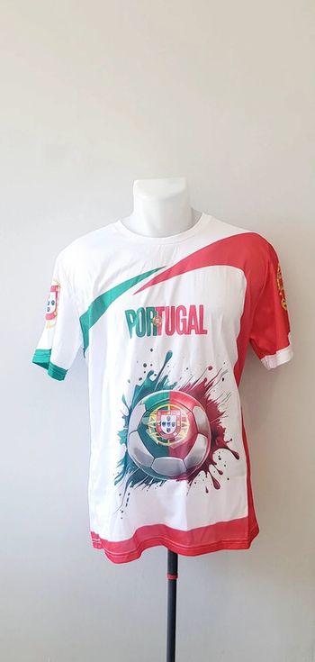 Maillot Portugal football – drapeau & ballon – style supporter