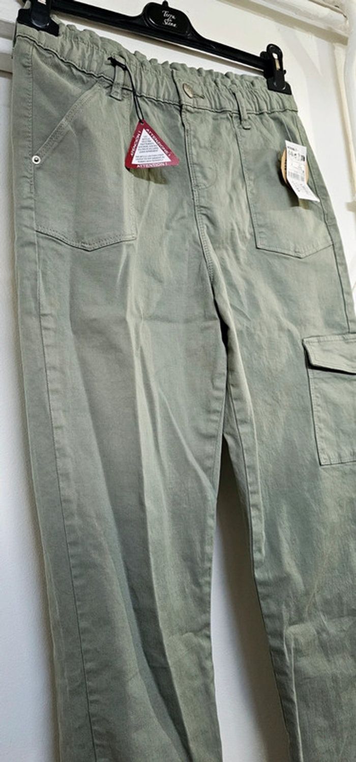 Pantalon Cargo Coton Elasthane Kiabi Taille 12 ans - photo numéro 2