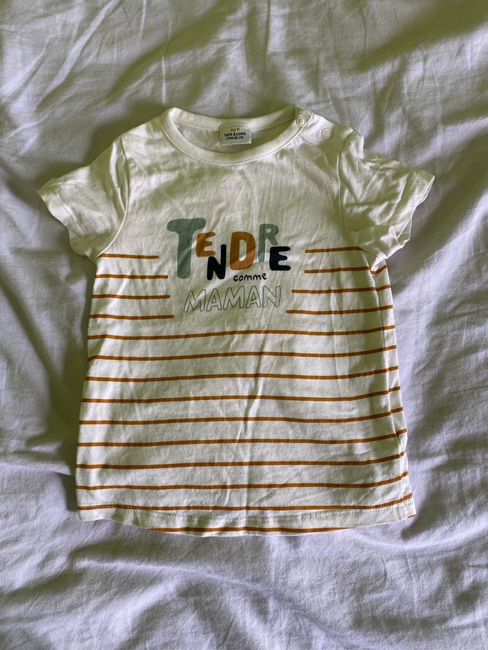 T-shirt à inscription garçon, taille 23 mois