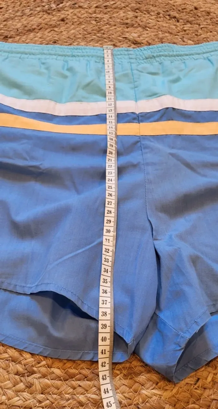 Short de bain rétro bleu homme – très bon état - Taille L - photo numéro 7